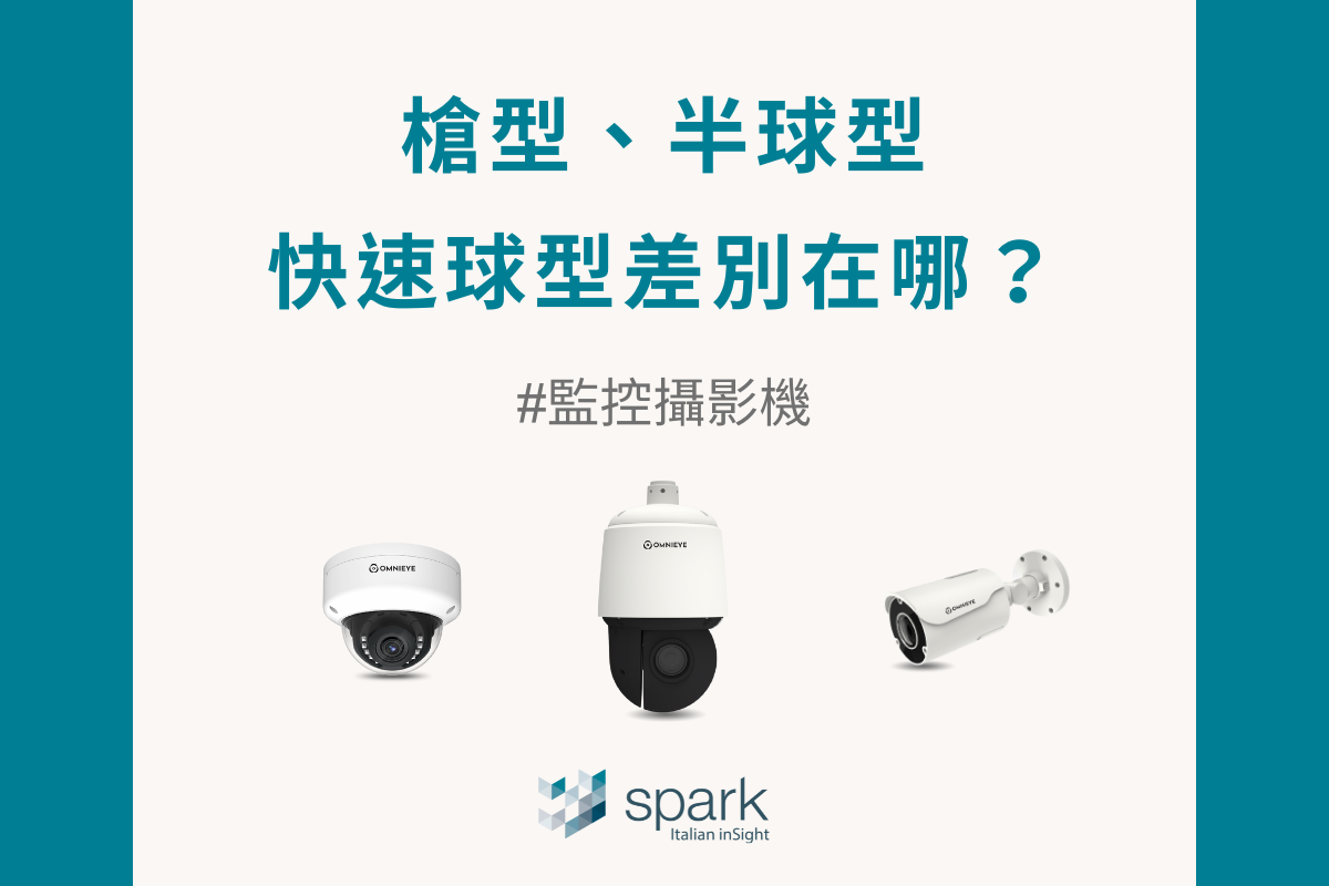 三種常見監控攝影機:PTZ快速球、槍型、半球型攝影機鏡頭種類、外型差別在哪?