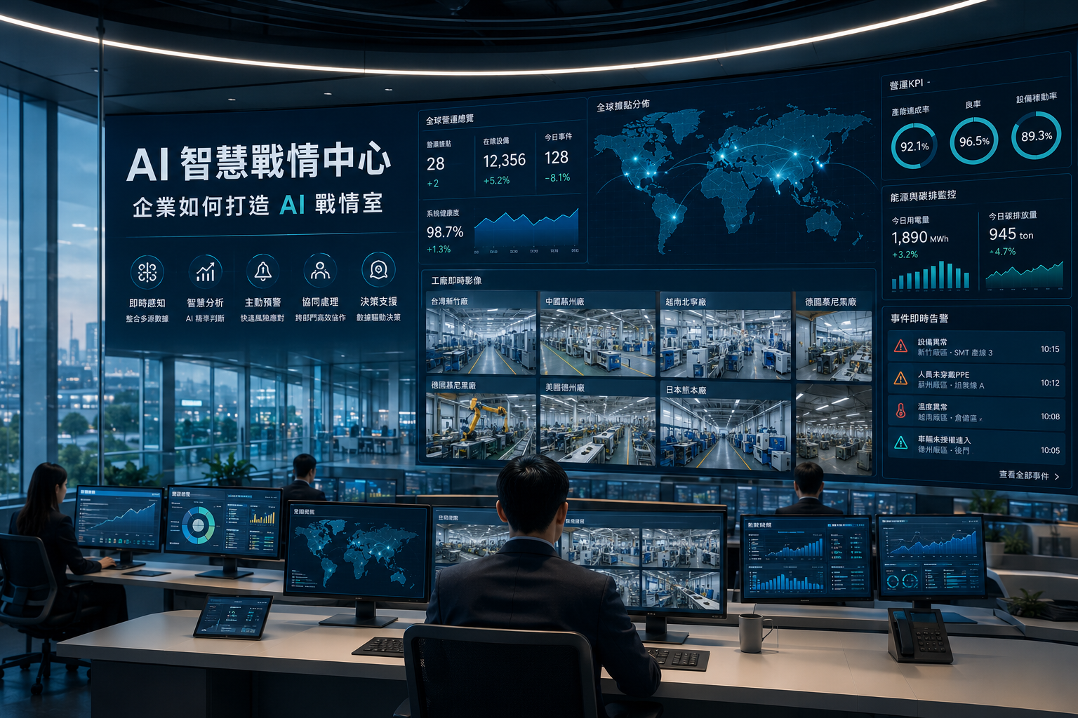 AI 智慧戰情室是什麼?企業如何打造智慧戰情中心